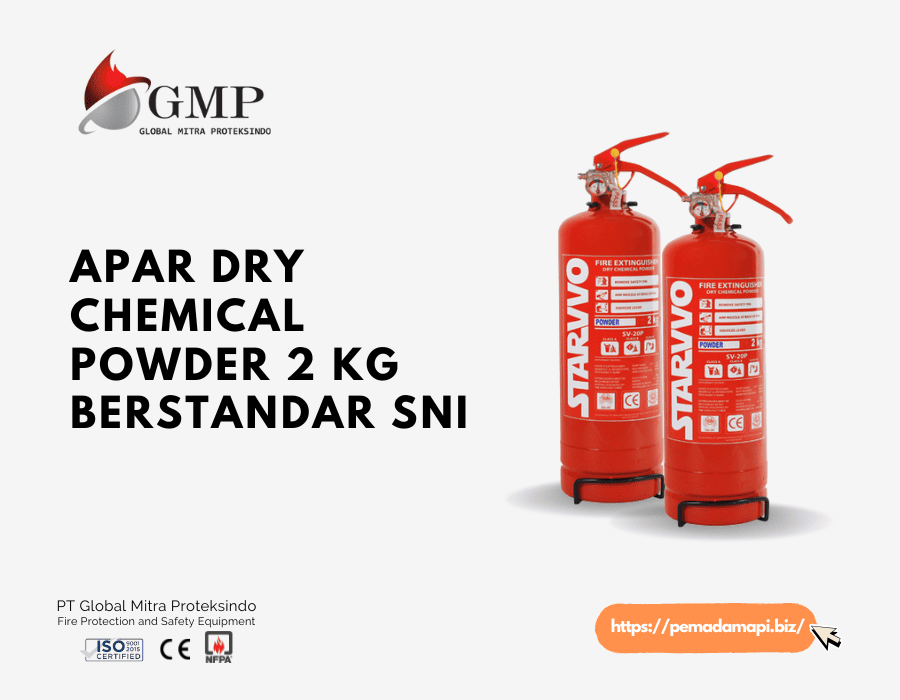 APAR Dry Chemical Powder 2 Kg Berstandar SNI | PT Global Mitra Proteksindo