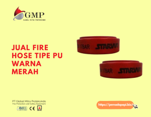 Jual Fire Hose Tipe PU ukuran 1.5’’x20 Warna Merah Surabaya