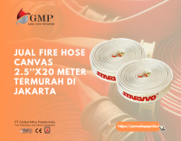Jual Fire Hose Bahan Canvas Ukuran 2.5’’x20m Termurah Jakarta